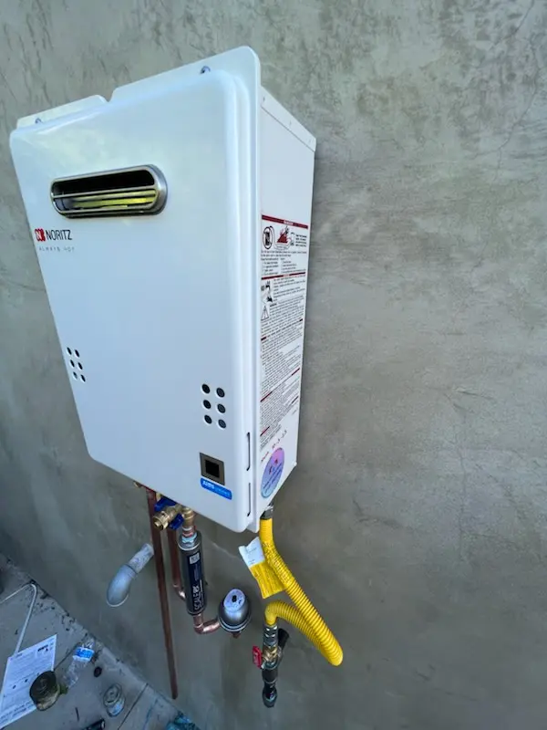 Tankless water heater installation for Holly Tree homes